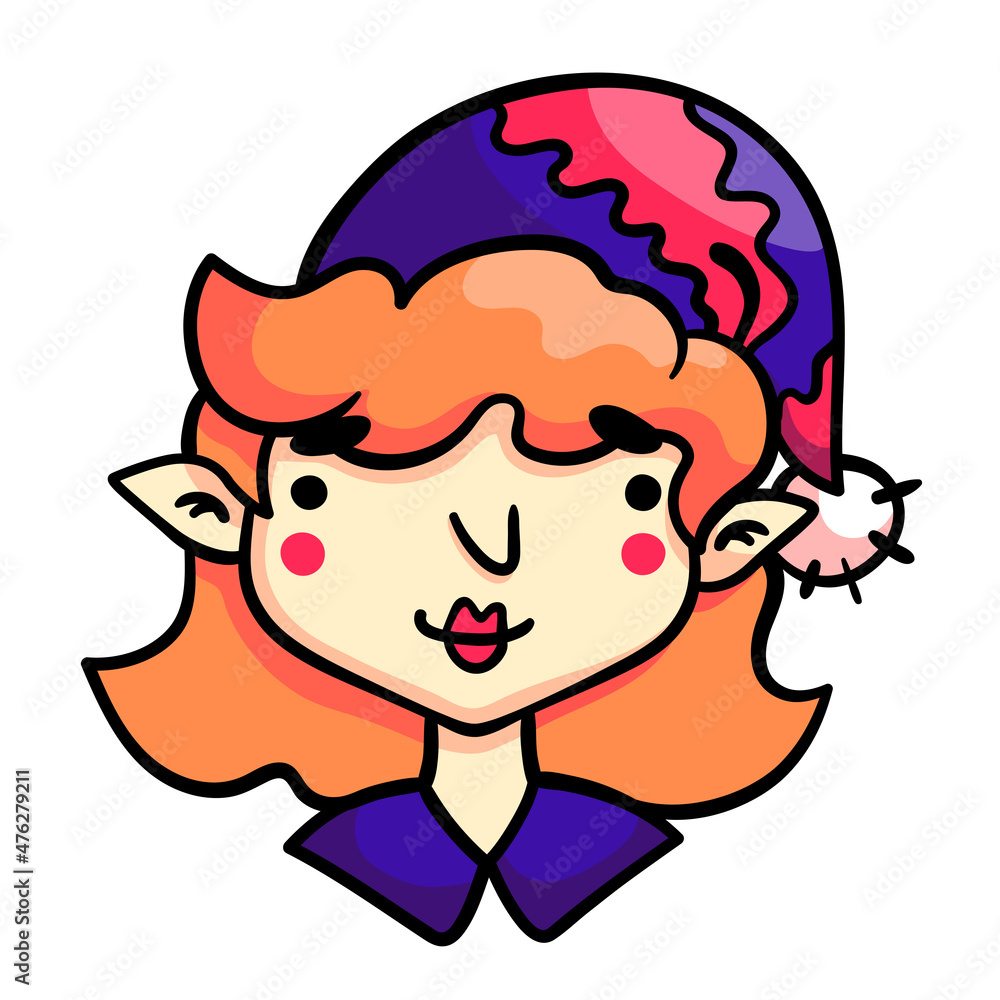 lllustration of a Christmas Elf lllustration of a Christmas Elf