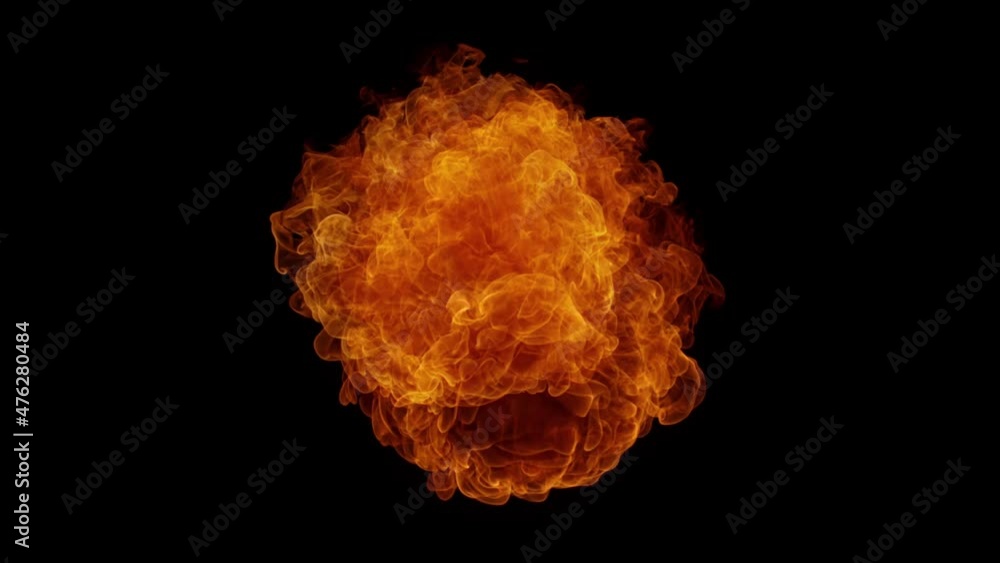 Super slow motion of fire blast isolated on black background. Filmed on high speed cinema camera, 1000 fps. Speed ramp effect. Super slow motion of fire blast isolated on black background. Filmed on high speed cinema camera, 1000 fps. Speed ramp effect.