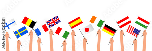 mani, bandiere, mondo, paesi stranieri, lingue	
 photo