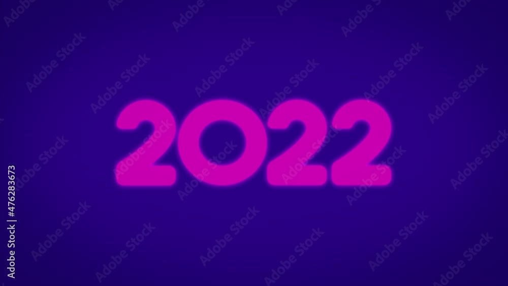 New Year 2022 Animation - Modern Trending Color Palette - Hot Pink Midnight Blue Ice Blue New Year 2022 Animation - Modern Trending Color Palette - Hot Pink Midnight Blue Ice Blue