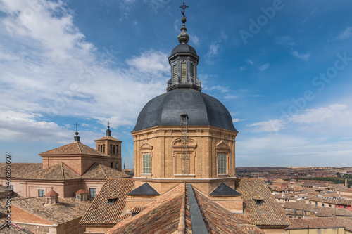 Toledo, Spain, October 2019 - view of the dome of The Church of San Idelfonso, also known as the Jesuit church