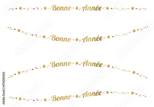 FRISE BONNE ANNÉE DORÉE