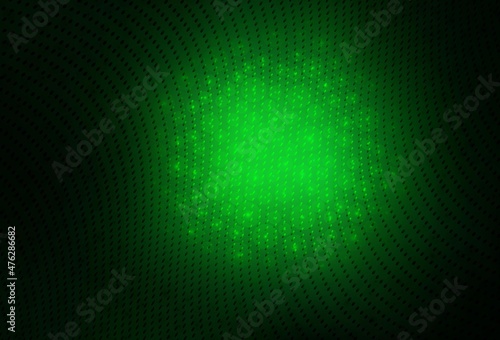 Dark Green vector Abstract illustration with colored bubbles in nature style.