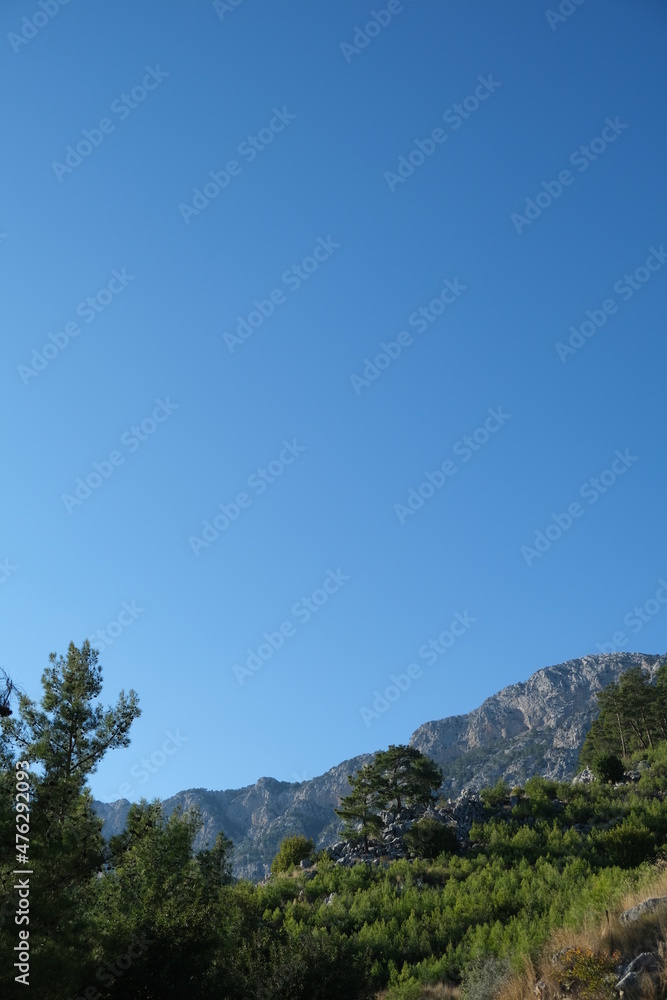 clouds over the mountains