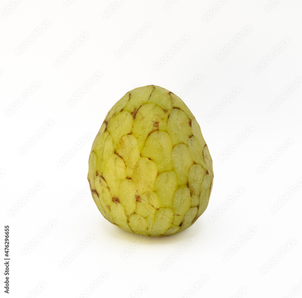 Fototapeta premium Cherimoya tropical fruit isolated on white
