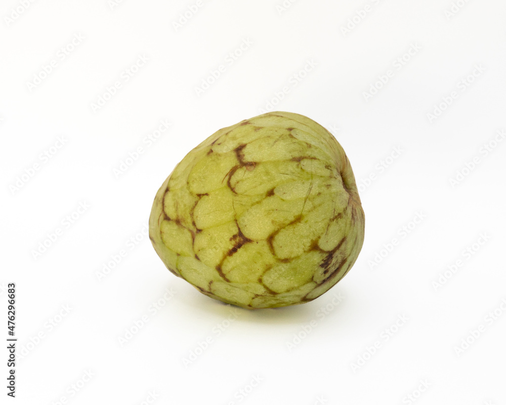 Fototapeta premium Cherimoya tropical fruit isolated on white