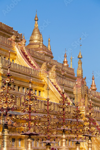 Shwedagon Pagoda  the most sacred Buddhist pagoda and religious site in Yangon  Myanmar  Burma
