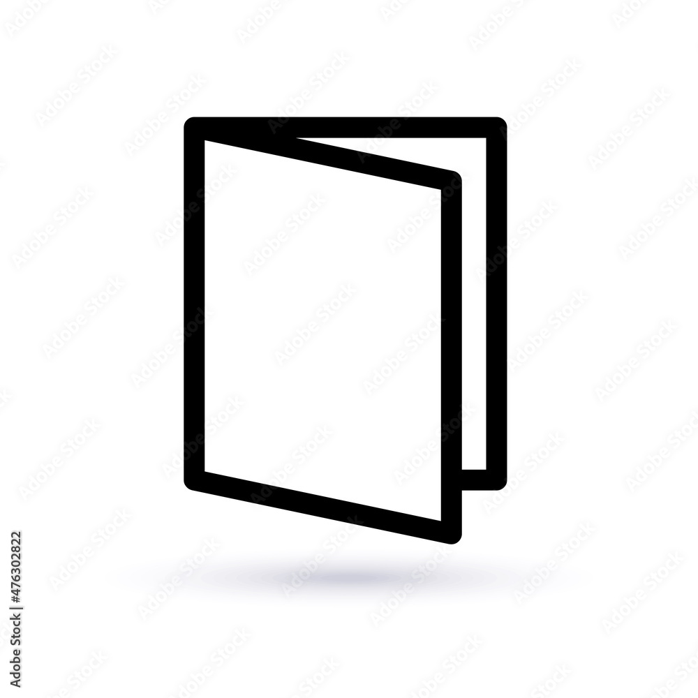 Vector icon open book, notebook. Vector icon open book, notebook.