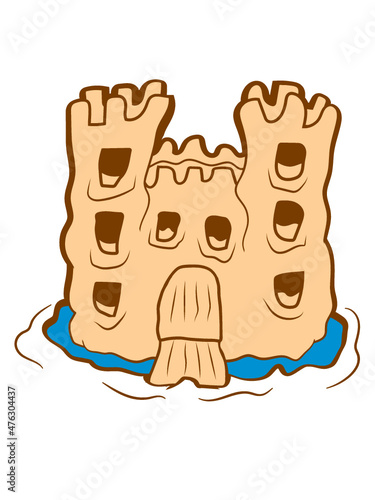 Kinder Sandburg bauen 