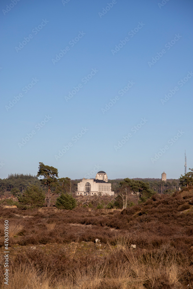 Art deco building in the middle of nature