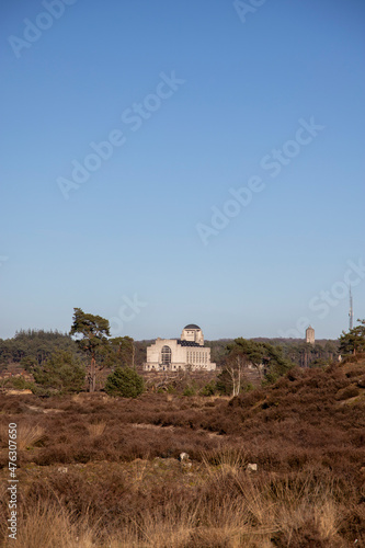 Art deco building in the middle of nature