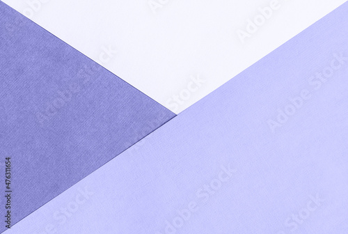 Paper for pastel overlap in trendy blue color for background, banner, presentation template. Toned in trendy color of year 2022. Creative modern background design.