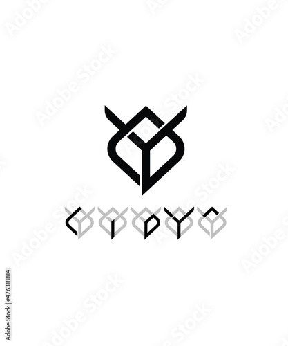 A logo made from the name LIDYA, this logo is suitable for individuals or businesses with similar names, it can also be combined into a new name by sorting according to the existing letters.