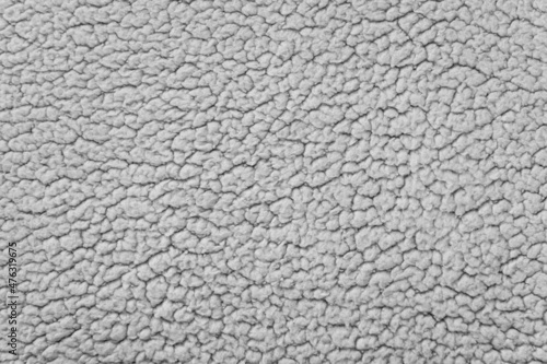 Photography White cotton faux shearling jacket fabric