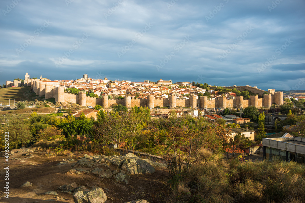 Beautiful view of Avila by the afternoon - Avila, Spain