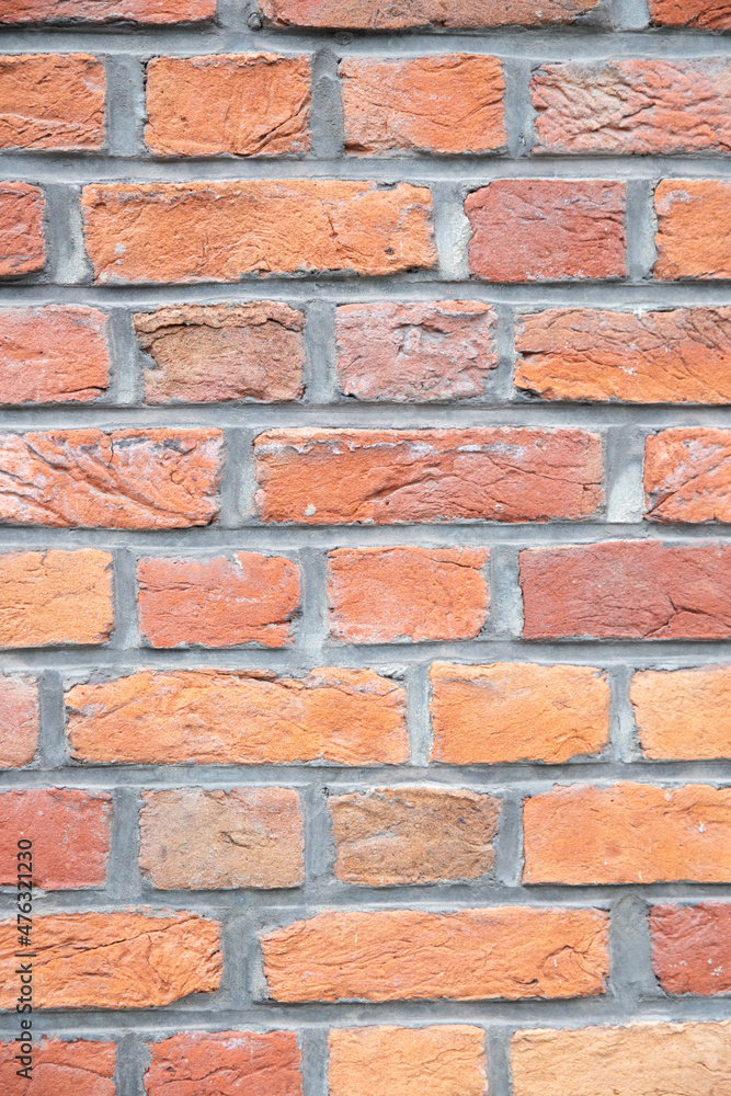 mur de briques oranges et rouges pouvant servir de texture ou d'arrière plan mur de briques oranges et rouges pouvant servir de texture ou d'arrière plan
