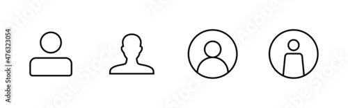 User Icons set. person sign and symbol. people icon.