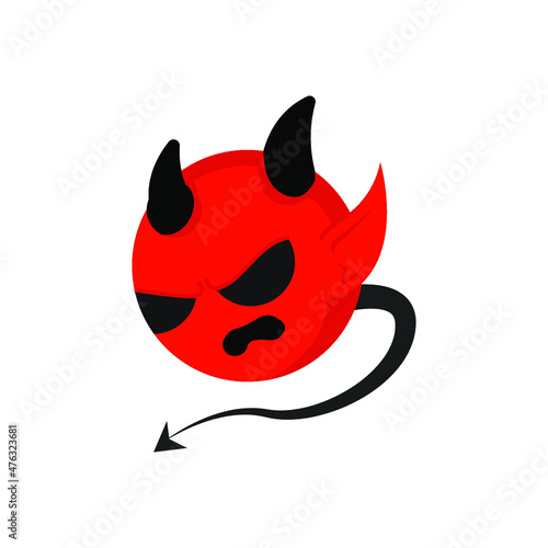 Cute Devil Simple Design Illustration