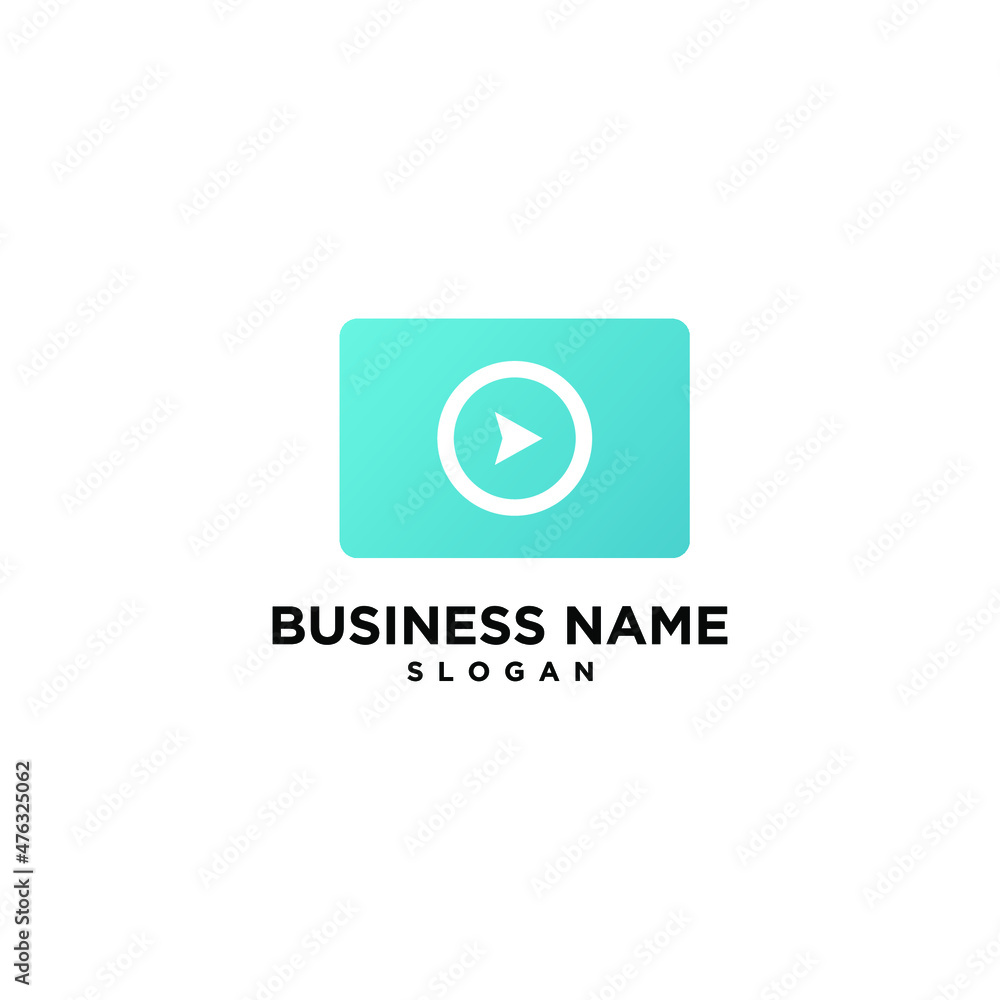 Play Video Simple Modern Logo Play Video Simple Modern Logo