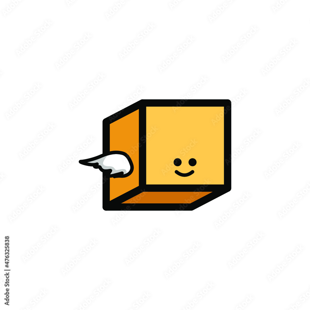 Cute Box Simple Design Icon logo Cute Box Simple Design Icon logo
