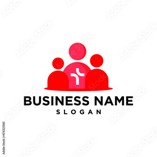 Church Community Simple Modern Logo Vector