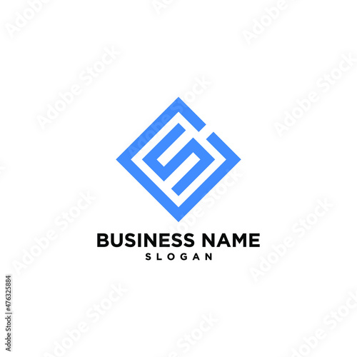 S circle Abstract Logo Design Vector