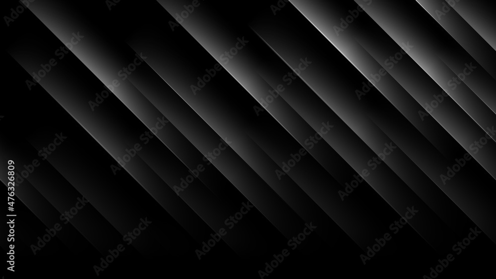 Obraz premium Black gradient surface. Abstract geometric background. Vector illustration