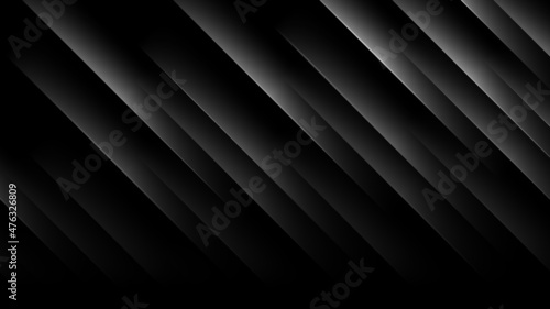 Black gradient surface. Abstract geometric background. Vector illustration