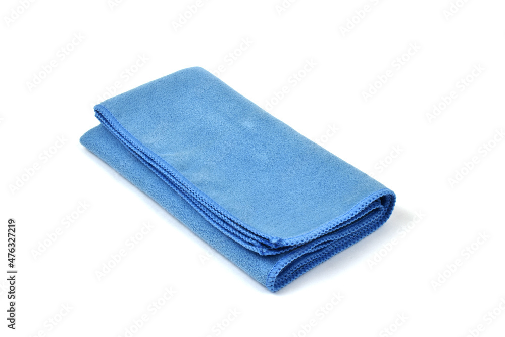 Fototapeta premium blue towel isolated on white