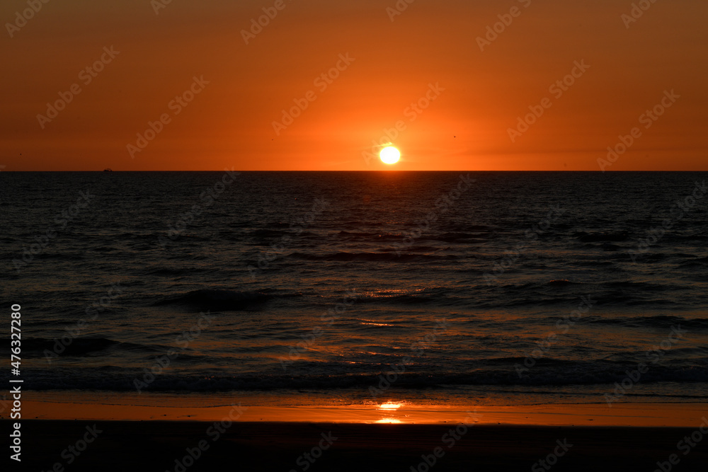 Mazatlán en los atardeceres de México en el océano pacífico