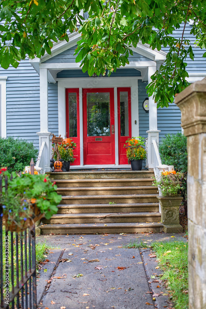 White House Revamp The Stunning Red Door and Black Trim Transformation You Need to See!