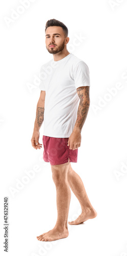 Handsome young man in under...