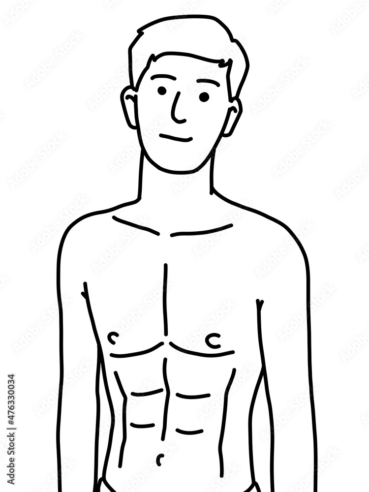 black and white of cute man cartoon for coloring black and white of cute man cartoon for coloring