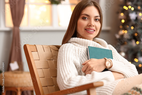 Pretty young woman with int...
