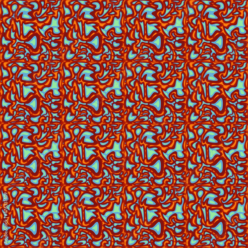 Vector seamless pattern. An ornament with an abstract background. Design print for textile, fabric, wallpaper, background.