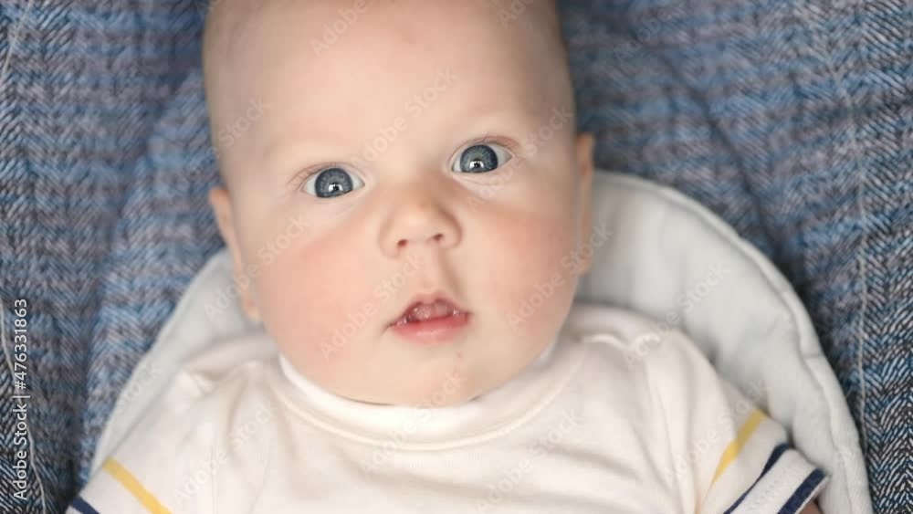 Portrait of the caucasian fair-haired baby boy Portrait of the caucasian fair-haired baby boy
