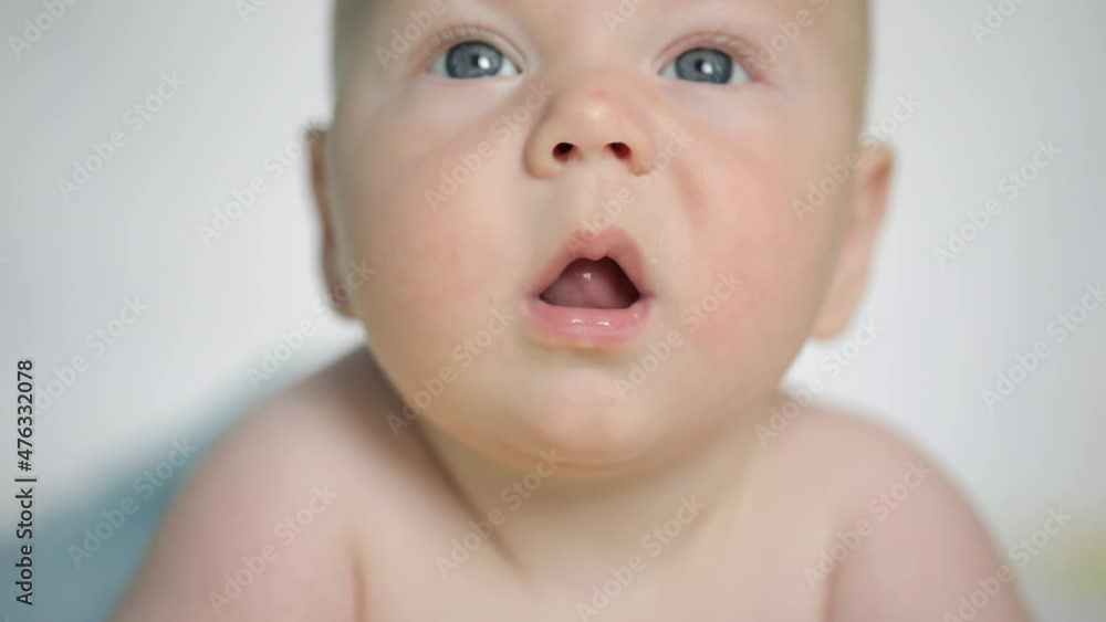 Face of newborn baby boy Face of newborn baby boy