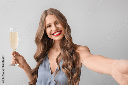Beautiful young woman with ...
