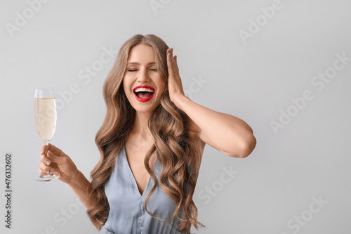 Beautiful young woman with ...