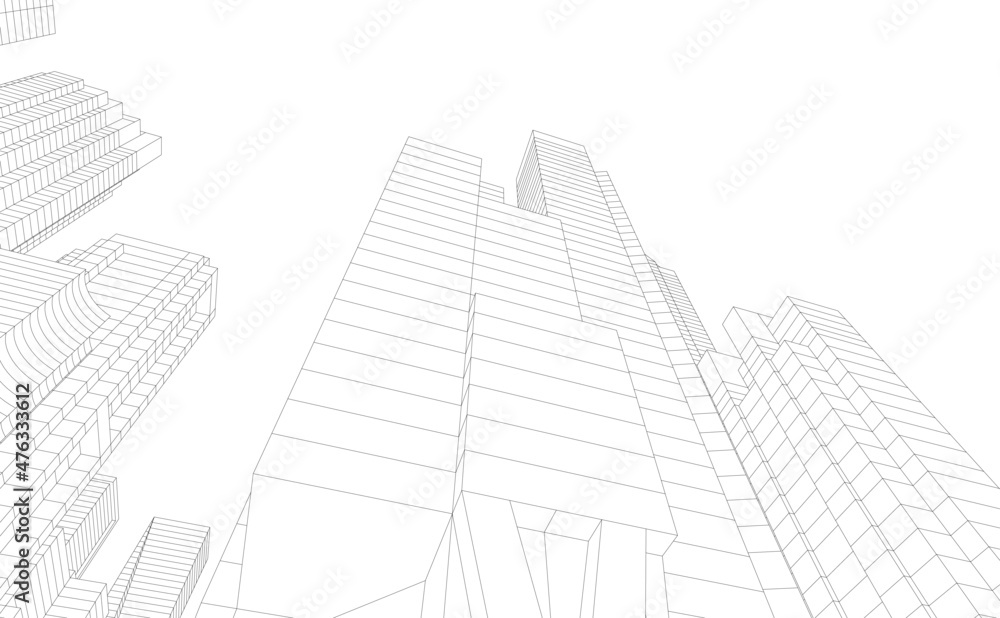 Fototapeta premium modern city skyline