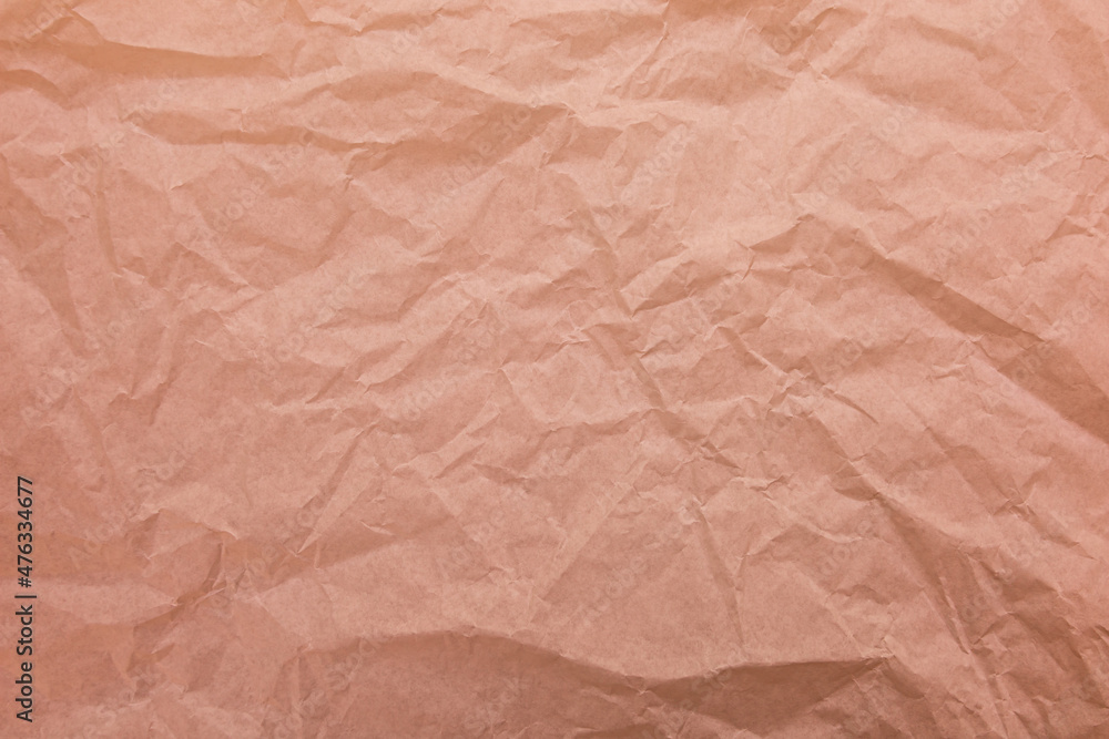 Brown paper with wrinkles texture