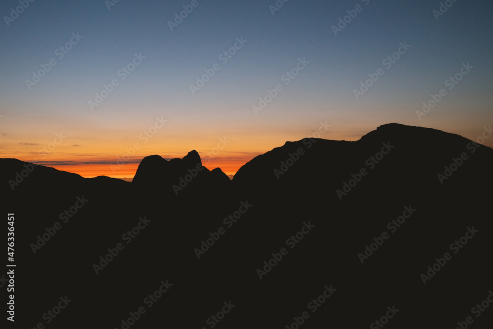 sunset over Pico Parana
