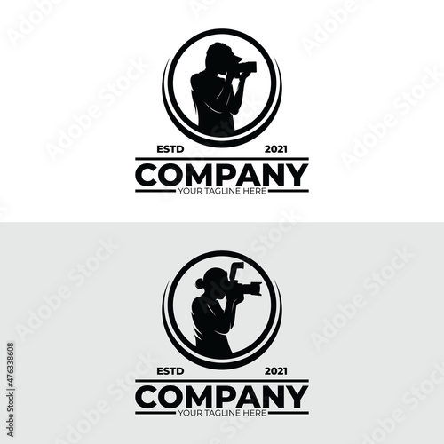 Set of photographer logo design inspiration