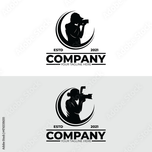 Set of photographer logo design inspiration
