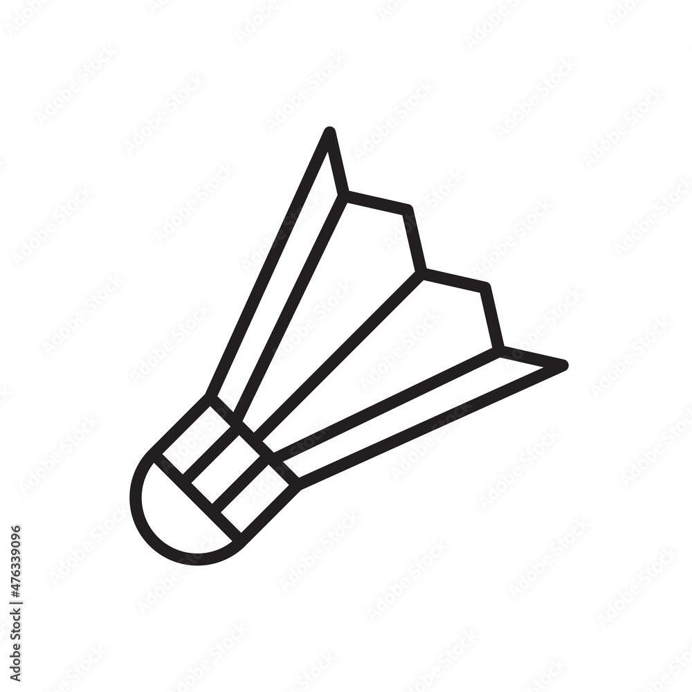 badminton icon vector design templates white on background badminton icon vector design templates white on background