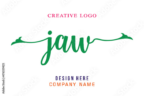 JAW  lettering logo is simple, easy to understand and authoritative