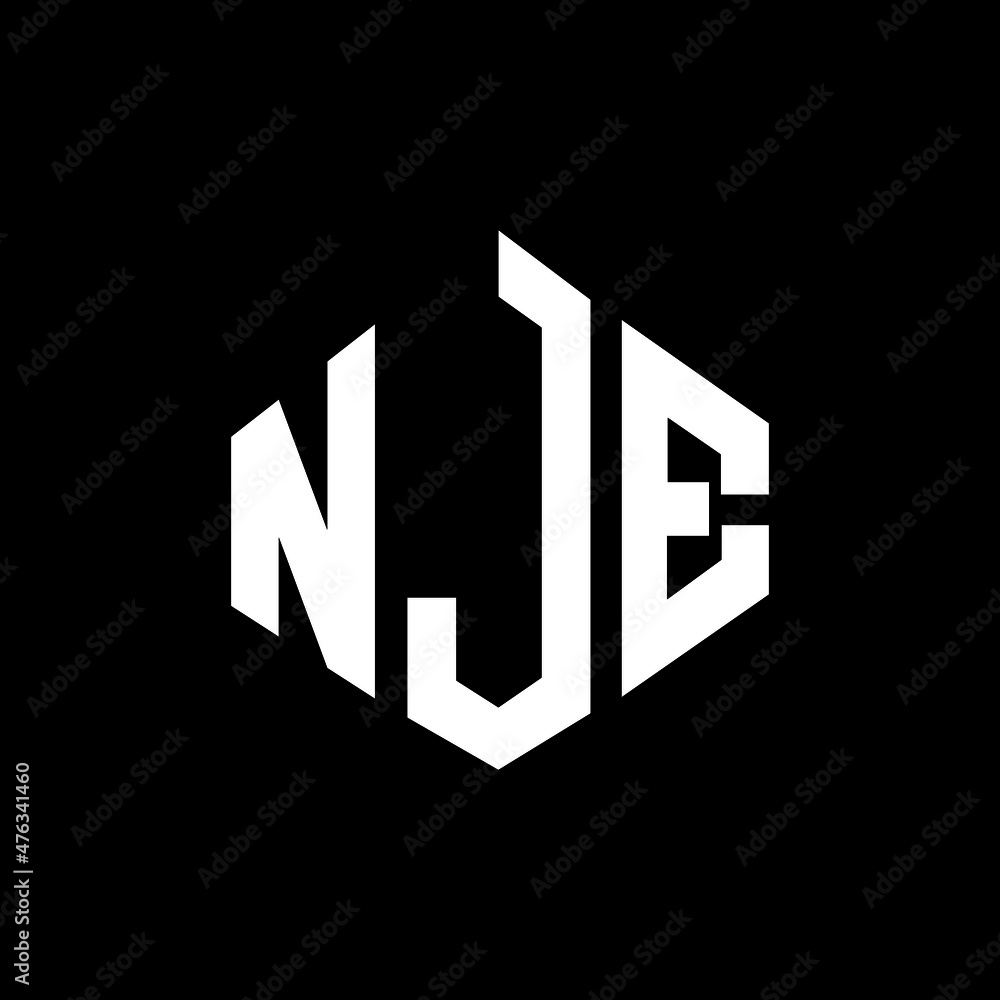 NJE letter logo design with polygon shape. NJE polygon and cube shape logo design. NJE hexagon vector logo template white and black colors. NJE monogram, business and real estate logo. NJE letter logo design with polygon shape. NJE polygon and cube shape logo design. NJE hexagon vector logo template white and black colors. NJE monogram, business and real estate logo.