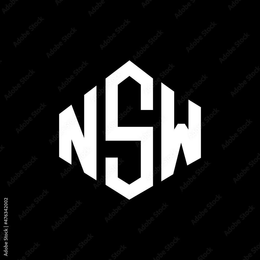 NSW letter logo design with polygon shape. NSW polygon and cube shape logo design. NSW hexagon vector logo template white and black colors. NSW monogram, business and real estate logo. NSW letter logo design with polygon shape. NSW polygon and cube shape logo design. NSW hexagon vector logo template white and black colors. NSW monogram, business and real estate logo.