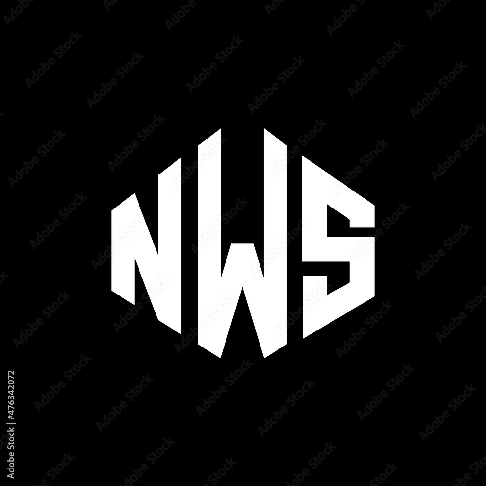 NWS letter logo design with polygon shape. NWS polygon and cube shape logo design. NWS hexagon vector logo template white and black colors. NWS monogram, business and real estate logo. NWS letter logo design with polygon shape. NWS polygon and cube shape logo design. NWS hexagon vector logo template white and black colors. NWS monogram, business and real estate logo.