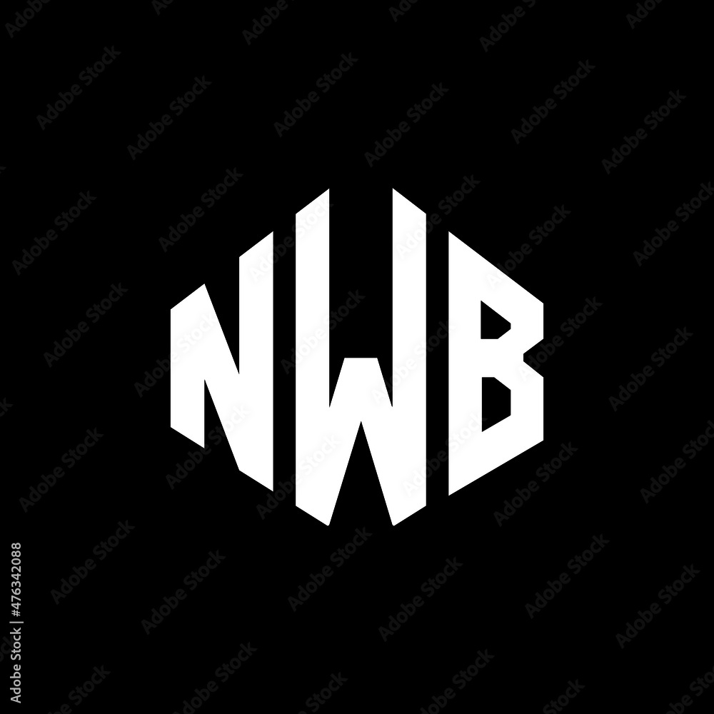 NWB letter logo design with polygon shape. NWB polygon and cube shape logo design. NWB hexagon vector logo template white and black colors. NWB monogram, business and real estate logo. NWB letter logo design with polygon shape. NWB polygon and cube shape logo design. NWB hexagon vector logo template white and black colors. NWB monogram, business and real estate logo.